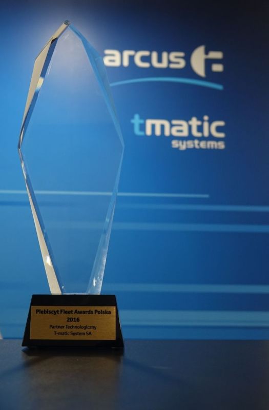 Wyróżnienie dla T-matic Systems - Partnera Technologicznego Fleet Awards 2016