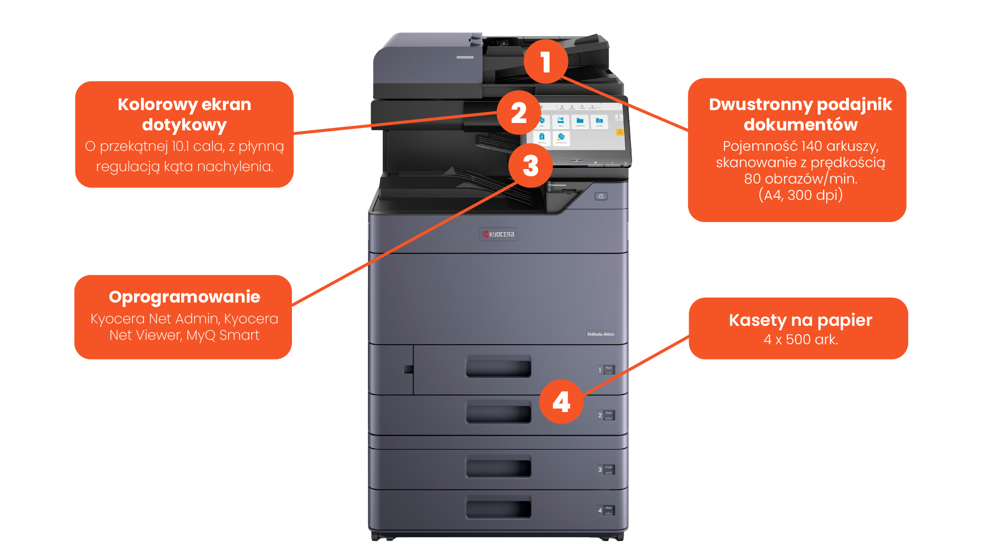 Konfiguracja KYOCERA TASKalfa 4054ci - Arcus Konfiguracja KYOCERA TASKalfa 4054ci Arcus